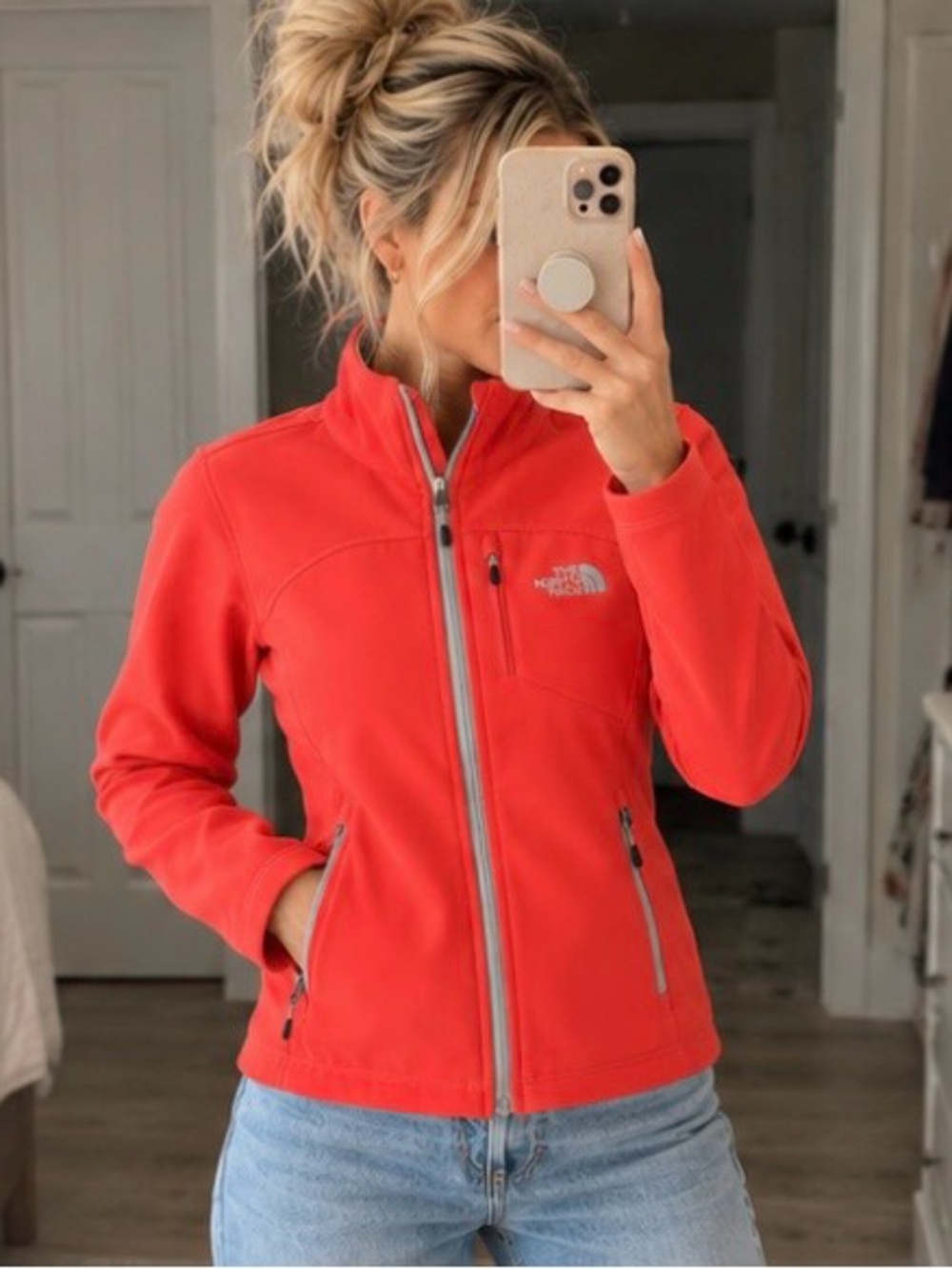 The North Face Coral Softshell Jacket S Fleece Lined Athleisure